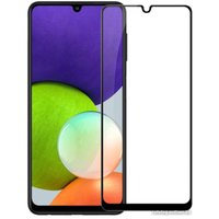 Защитное стекло Case Full Glue для Galaxy A22 4G (черный)
