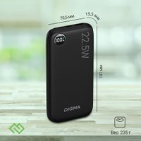 Внешний аккумулятор Digma DGPF10B 10000mAh (черный)