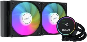 Система жидкостного охлаждения для процессора Coolleo Ice Fairy Dig 240 Lite (черный)