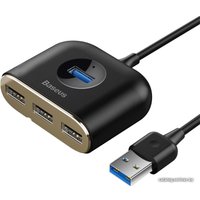 USB-хаб  Baseus Square round 4in1 USB Adapter CAHUB-AY01