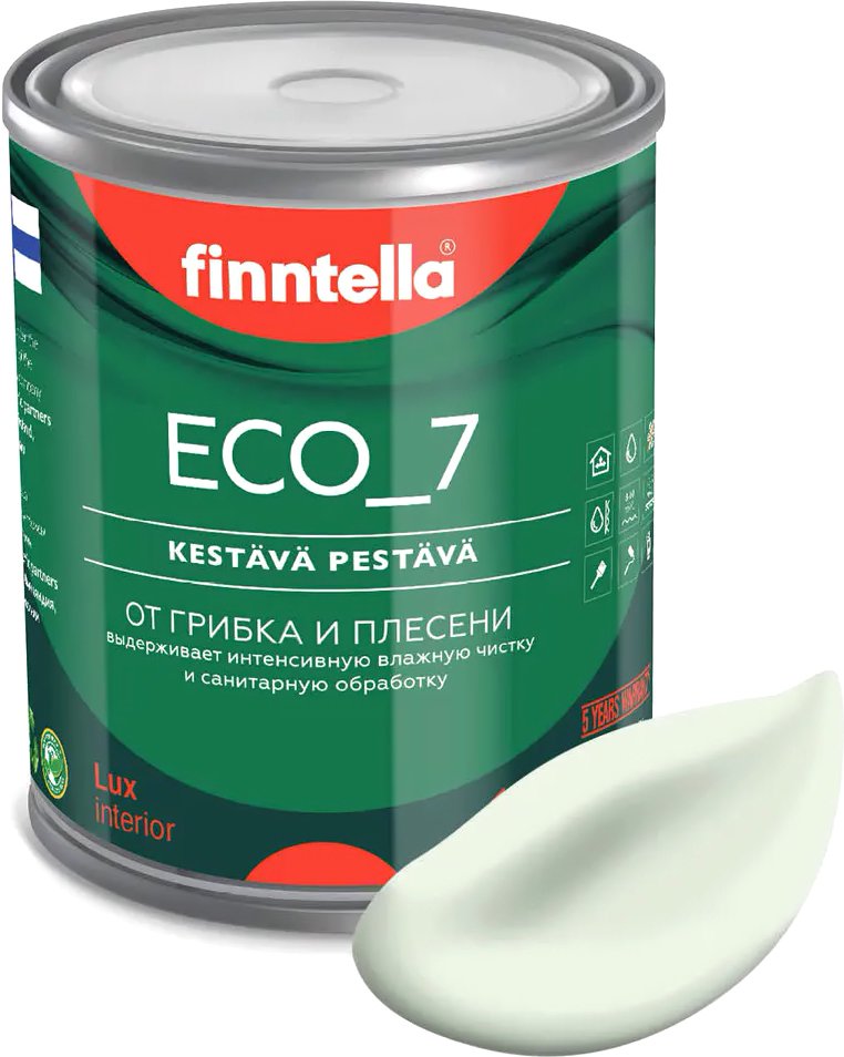 

Краска Finntella Eco 7 Kalpea F-09-2-1-FL029 0.9 л (бледно-зеленый)