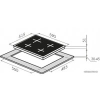 Варочная панель MAUNFELD EGHG.64.2CBG/G