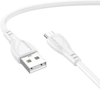 Borofone BX121 USB Type-A - microUSB (1 м, белый)