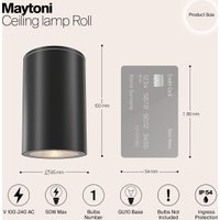 Садовый светильник Maytoni Roll O307CL-01B в Бресте