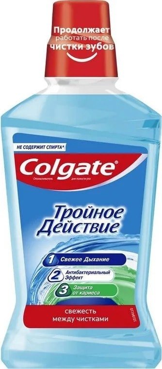 

Ополаскиватель для полости рта Colgate Тройное действие 500 мл