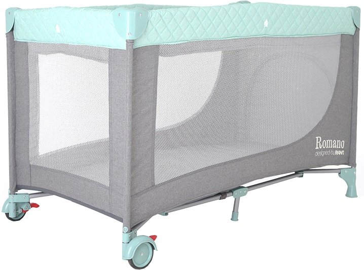

Манеж-кровать Rant Romano RP100 (grey/green)
