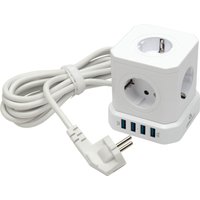 Сетевой фильтр Cablexpert TWR-5-U4-W-3