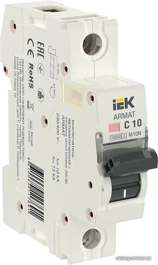 Выключатель автоматический IEK AR-M10N-1-C010