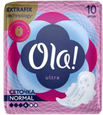 Прокладки гигиенические Ola! Ultra солнечная ромашка, бархатистая сеточка (10 шт)