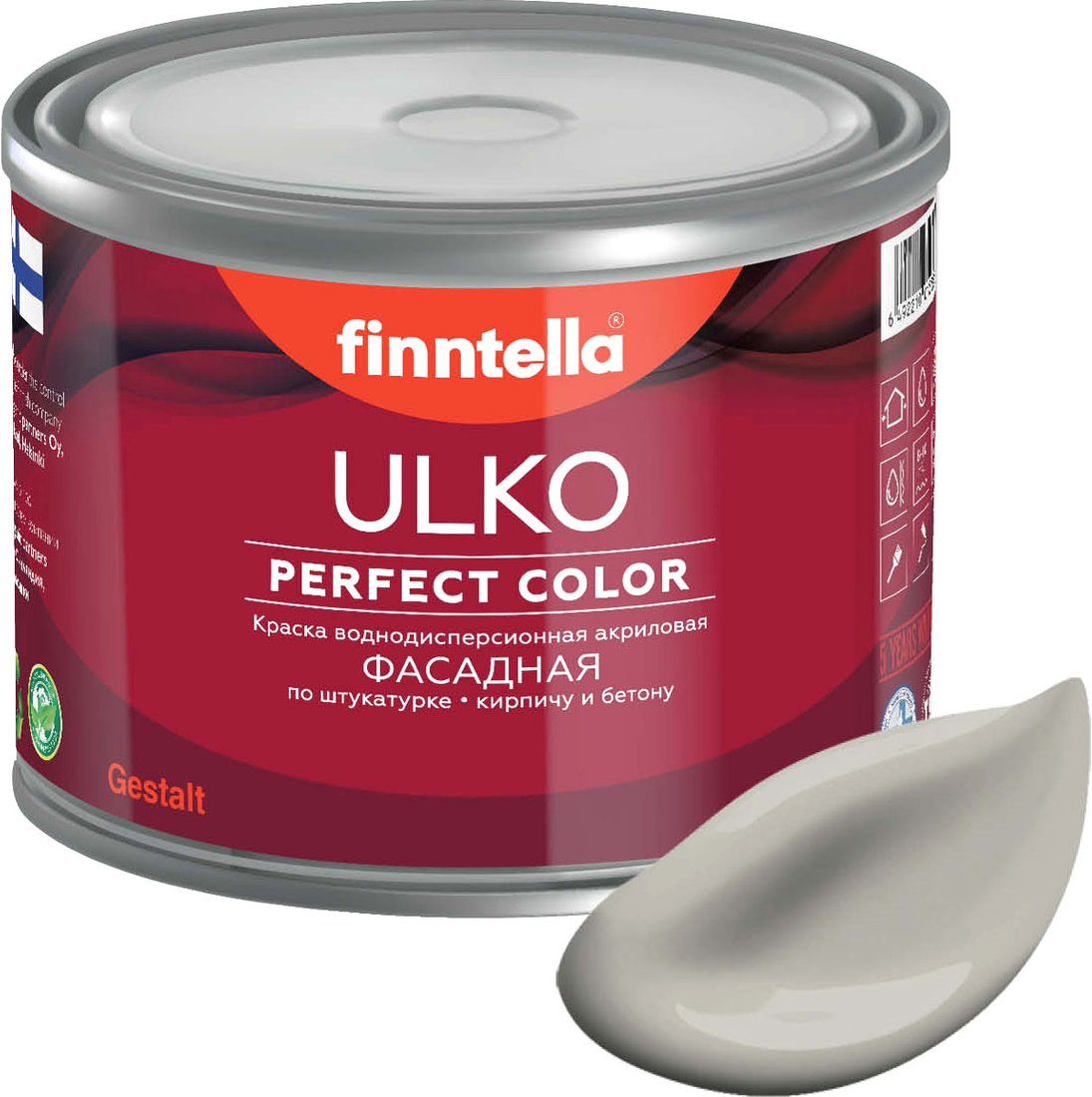 

Краска Finntella Ulko Kaiku F-05-1-1-FL082 0.9 л (серо-коричневый)