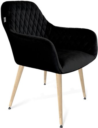 Интерьерное кресло Sheffilton SHT-ST38/S95-WH-1 (ночное затмение/прозрачный лак/черный муар)