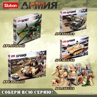 Конструктор Sluban Армия ВОВ Немецкий танк PanzerIV M38-B0693 9019764