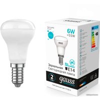 Светодиодная лампочка Gauss Elementary R50 6W 450lm 4100K E14 LED 63126