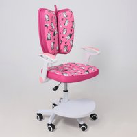 Детское ортопедическое кресло AksHome Pegas (розовый с котятами)