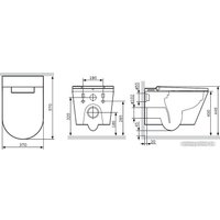 Унитаз подвесной AM.PM Inspire CleanCare CCC501700SC