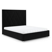 Кровать Мебель-АРС Треви 140 (велюр черный НВ-178 17)