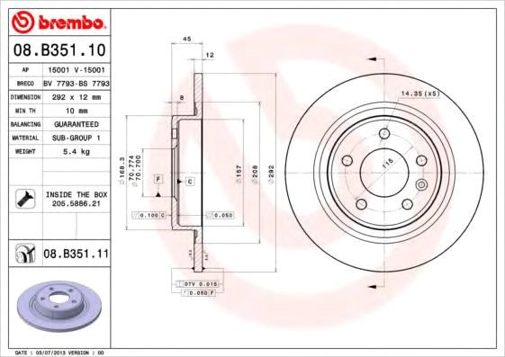 

Brembo 08B35111