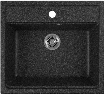 Кухонная мойка GreenStone GRS-06-308 (черный)
