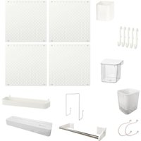 Органайзер для хранения Swed House с перфорированной доской 64.02.3833 (белый)