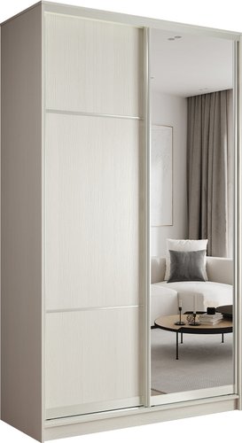 Шкаф-купе Евва АЭП ШК.2.02 138 BBZ.02 (бодега/бодега/жемчуг зерно)