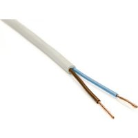 Провод силовой ККЗ ПВСн 2x1 (белый)