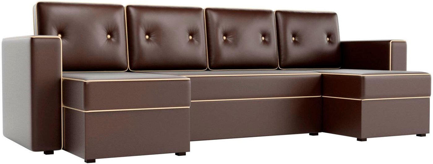 

П-образный диван Mebelico Принстон П 60985 (коричневый)