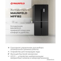 Четырёхдверный холодильник MAUNFELD MFF182NFSB