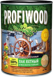 

Лак Profiwood Яхтный атмосферостойкий (глянцевый, 0.8 л)