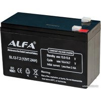 Аккумулятор для ИБП ALFA SL12-7.2 (12V-7.2Ah)
