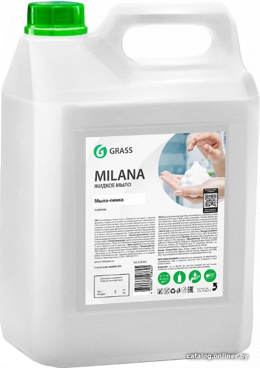 Grass Мыло жидкое Milana мыло-пенка 5 л