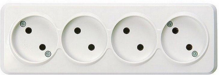 Розетка SmartBuy Юпитер SBE-03w-10-S4-N