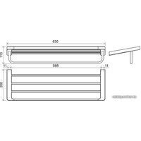 Полка для полотенца Ravak X07P327