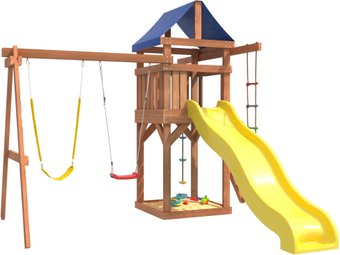 Игровой комплекс National Tree Company С гибкими качелями и лодочкой IgroWoods ДП-11