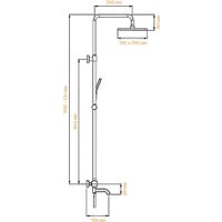 Душевая система  Grocenberg GB7005 (черный матовый)