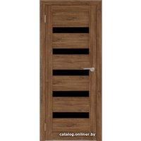 Межкомнатная дверь Юни Бона 03 (ч) 90x200 (дуб стирлинг/черное белое)