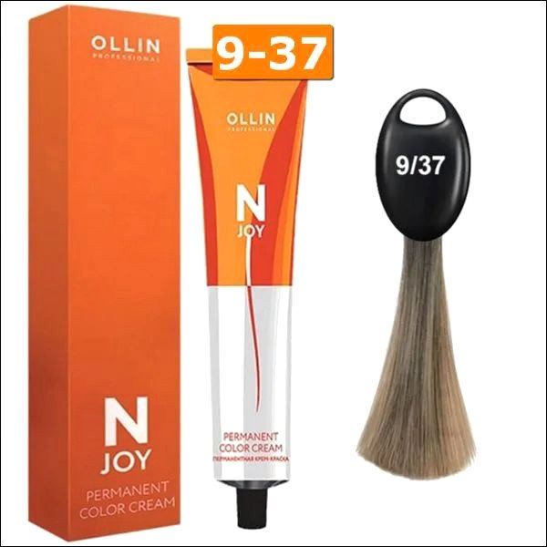 

Крем-краска Ollin Professional N-Joy Color Cream 9/37 блондин золотисто-коричневый 100 мл