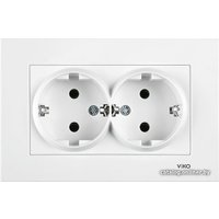 Розетка Viko Karre 90960056 (с рамкой)