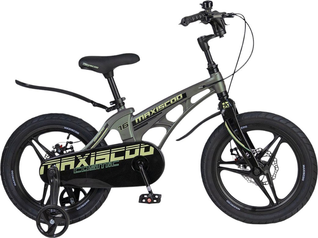 

Детский велосипед Maxiscoo Cosmic Deluxe 16 2025 MSC-C1642D (темный малахит)