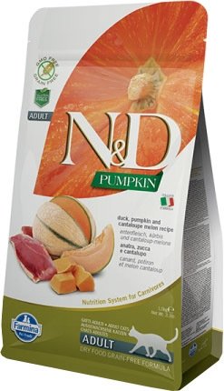 

Сухой корм для кошек Farmina N&D Pumpkin Grain Free Duck & Cantaloupe Melon 1.5 кг