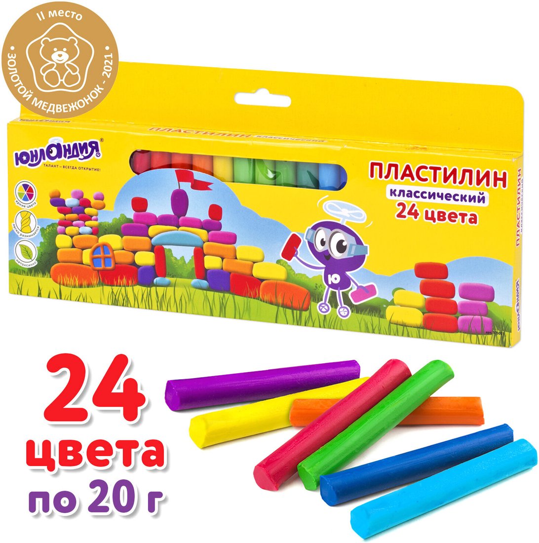 

Пластилин Юнландия Юнландик-архитектор 105031 (24 цв)