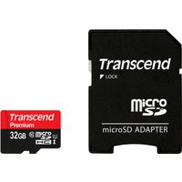 Карта памяти Transcend microSDHC Class 10 UHS-I 32GB + адаптер (TS32GUSDU1)