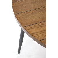 Кухонный стол Halmar Barry 105/75 (орех/черный)