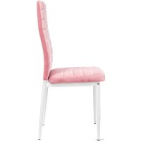 Стул Mio Tesoro Джия DC-060KD (розовый/белый)