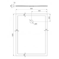 Душевой поддон Акватон Калифорния 120x90 (1A737736CA010)