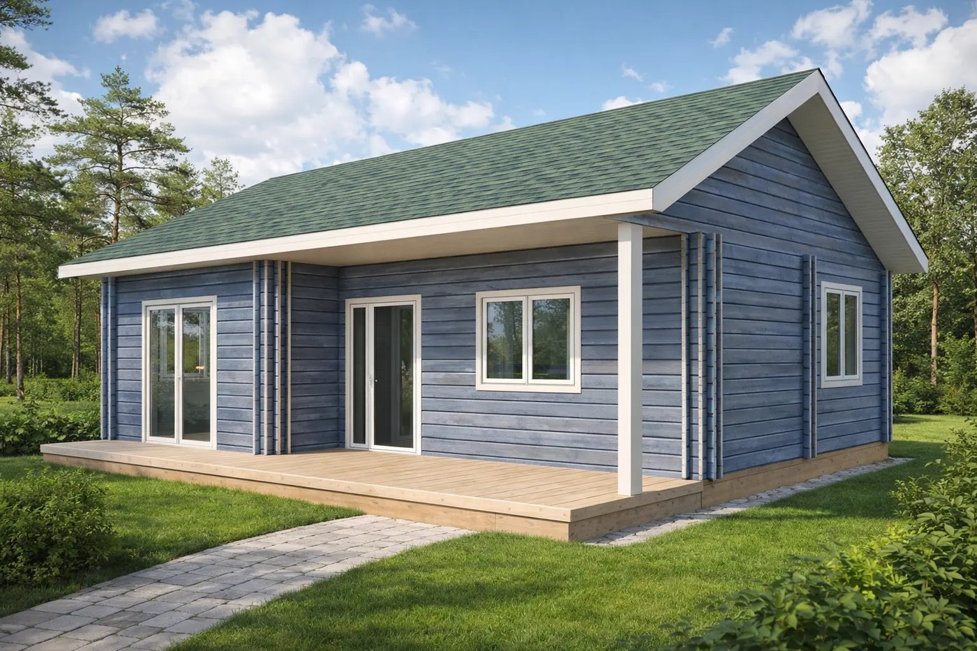 Дом Woods из бруса Контур