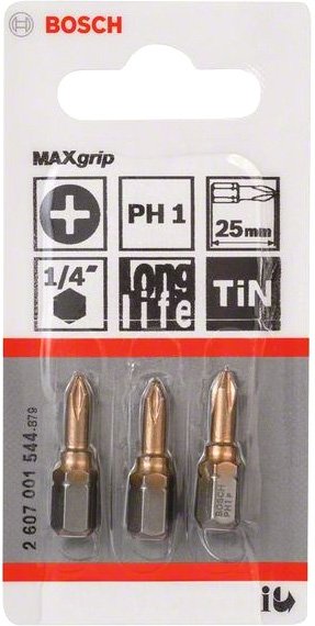 

Бита Bosch 2607001544 3 предмета