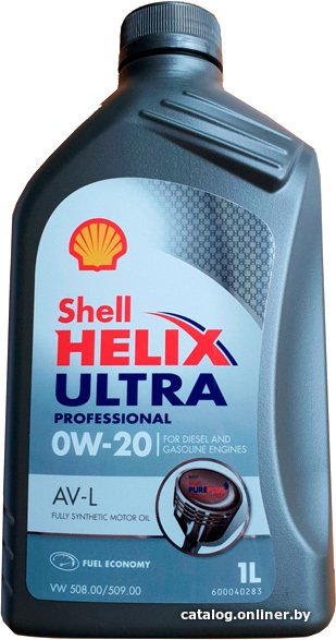 Моторное масло Shell Helix Ultra Professional AV-L 0W-20 1л