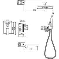 Душевая система  Ledeme L2478-2