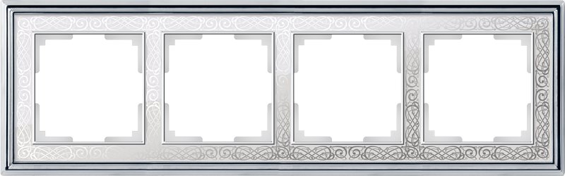 

Рамка Werkel Palacio Gracia WL77-Frame-04 (Хром-Белый)