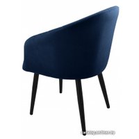 Стул Гальваник Камино-гранде (эмаль черный муар/Catania Dark Blue)
